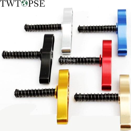 TWTOPSE Bicycle Hinge Clamp Lever For Brompton Folding Bike Bicycle Clamp Plate Lightweight 38g CNC AL7075 Aluminum 2 pcs hcl-2