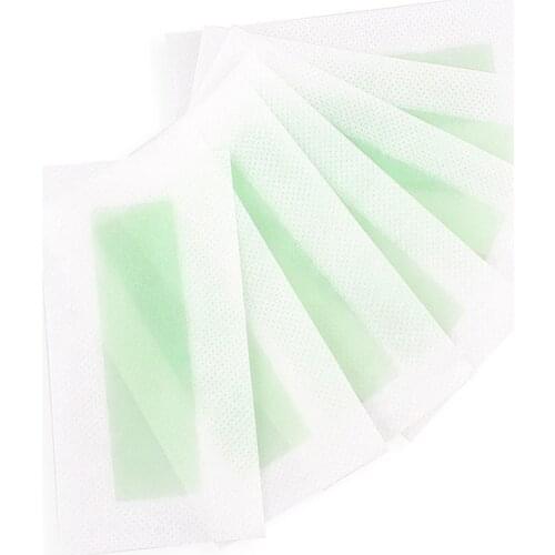 DOLL WAX 24 Pieces of Professional Hair Removal Wax Paper, Double-Sided Hair Removal Silky Face, Lips, Eyebrows, Legs, Etc