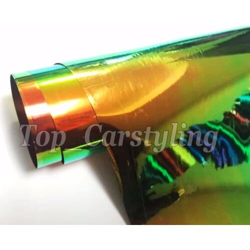Premium Chameleon Chrome Vinyl Car Wrap PROTWRAPS Film Full Car COVERING high flexible 1.35x18m /Roll