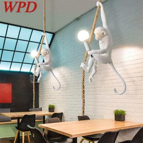 WPD Pendant Lights Contemporary Creative Novel Monkey Shape Decorative For Home Dinning Room