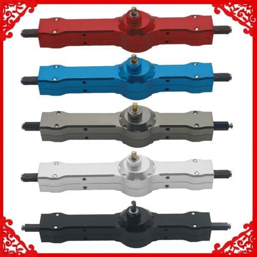 Rear axle housing including metal gears for rc hobby model car 1/10 WPL D12 drift truck upgraded part