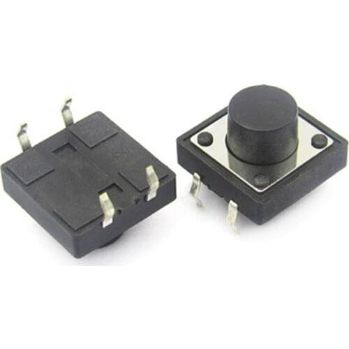 12x12x7.5mm micro touch vertical button switch round head (10pcs)