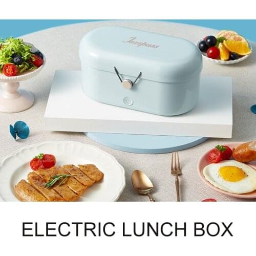 220V Electric Lunch Box No water Heating Smart Rice Cooker Heating Portable Multicooker Heat Preservation Cooker For Office
