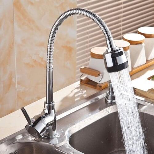 360 Degree Telescopic Universal Kitchen Faucet Dual Sprayer Swivel Spout Kitchen Water Tap Bathroom Faucet Vessel Sink Mixer