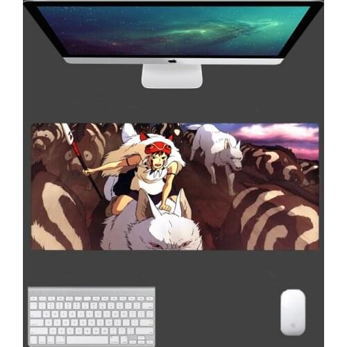 70x40cm Anime mouse pad Princess Mononoke Computer Mouse Pad Gaming mouse Pad otaku games mat pad Durable desk mat Keyboard pad