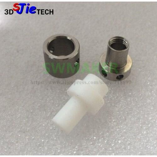 SWMAKER Ultimaker2 3D printer accessories thermal end fittings stainless steel ptfe isolator set new clamping sleeve