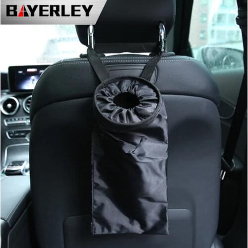 Car Trash Bag Seat Back Hanging Garbage Bin Dustbin Rubbish Tidying Portable Car Organizer Storage Bag automobile accessories