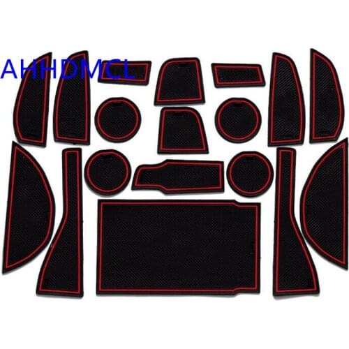 Car Anti-Dirty Pad Door Groove Gate Slot Cup Armrest Storage Pad Anti-Slip Mat For NX200 NX200T NX300H 2015 2016 2017