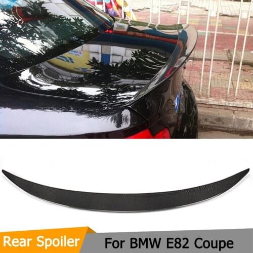Car Styling Carbon Fiber Racing Rear Spoiler Lip Trunk Wing for BMW 1 Series M Sedan Coupe 2011