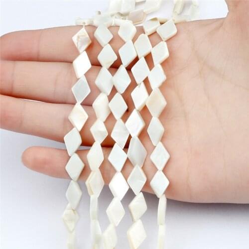 DIY Wholesale Cube Natural Shell Loose Beads Freshwater Mother Of Pearl Jewelry Necklace Bracelet Making Accessory Handmade Gift