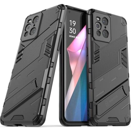 PUNK Phone Case For OPPO Find X3 Pro Case For Find X3 Pro Cover Armor PC Shockproof Silicone Protective Bumper For Find X3 Pro