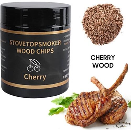 BBQ Wood Chips For Smoking Cooking Apple Pecan Cherry Oak Sawdust 90g Wood Chips For Smoking Gun Cold Smoker Generator Barbecue