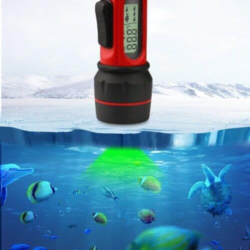 Depth Finder with Temperature, Portable Ice Fish Finder Readout Handheld Fishfinder Depth Readout 2.5ft(0.8m) to 300ft (90 m)