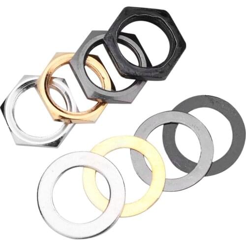 Hot Sale Gaskets Nuts Multi-function Portable 3/8 inch Guitar Bass Socket Connector Washer Nuts Set Musical Instruments Parts