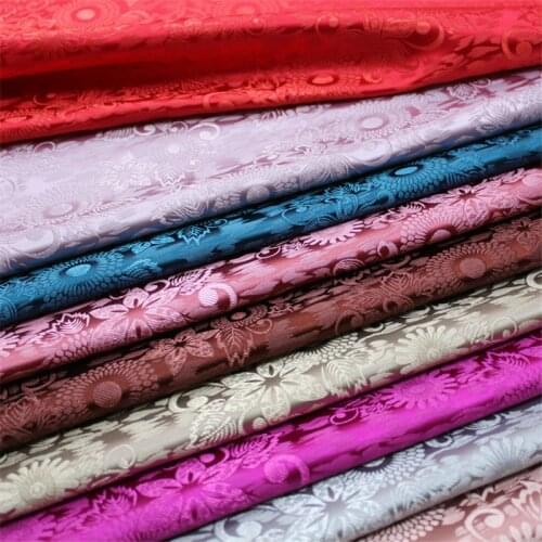 CF943 12colors Chinese Traditional Silk Brocade Fabric Chinese Wedding Clothing Pillow Case Fabrics DIY Materials Home Textiles