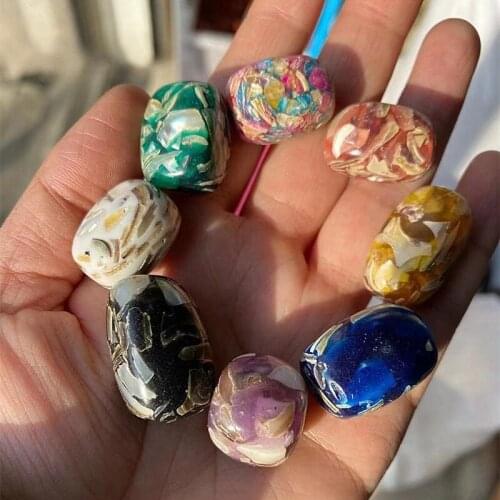 Beautiful gemstone colorful shells folk crafts DIY handicrafts for home decoration