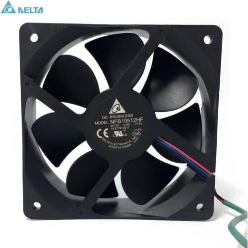 Cooling fan for delta NFB10512HF -7F03 DC 12V 0.39A 3-wire 3-pin connector 70mm 105x105x32mm Server Square Cooling fan