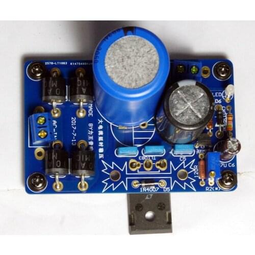 KYYSLB LT1083 10-30V High Current Adjustable Regulated DC Power Supply Board HIFI Linear Power Supply Board Kit