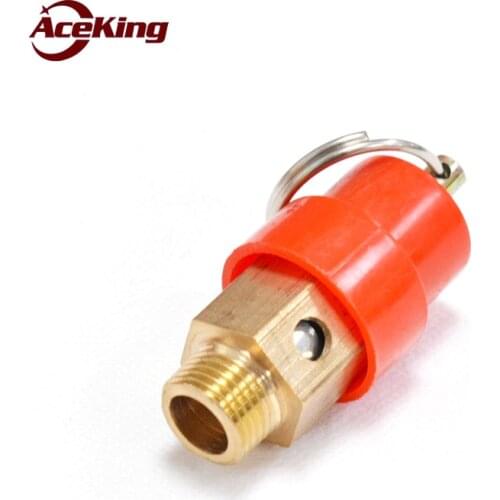 Air compressor safety valve small red cap small air compressor exhaust valve pull ring exhaust valve relief valve 8kg2 points1/4
