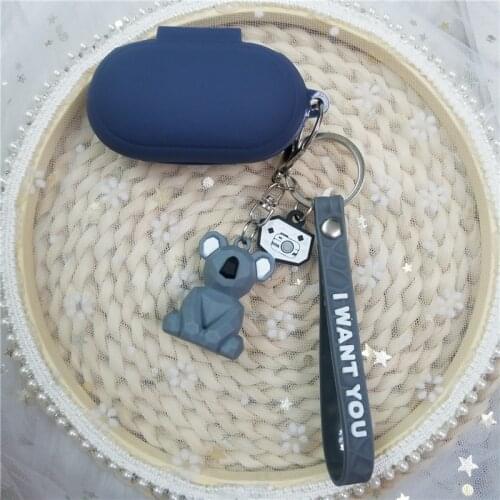 Cartoon Animal Dinosaur Panda Rabbit Key Ring Cute Cover For Samsung Galaxy Buds/Buds Plus Headphone Case