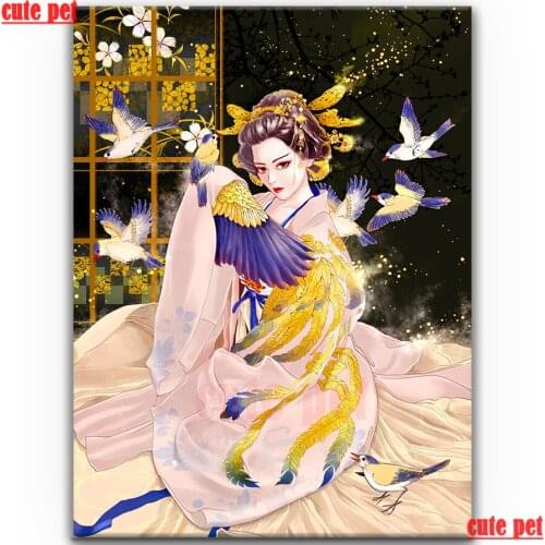 Diy full sets diamond painting Classical women Queen Cross Stitch round square Drill mosaic rhinestones 5D embroidery Decor