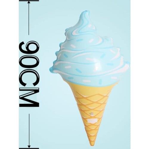 36 Inch 90cm Icecream Toy Float Inflatable Ice Cream Swimming Float for Pool Swim Ring Water Fun Pool Toys Holiday Gift