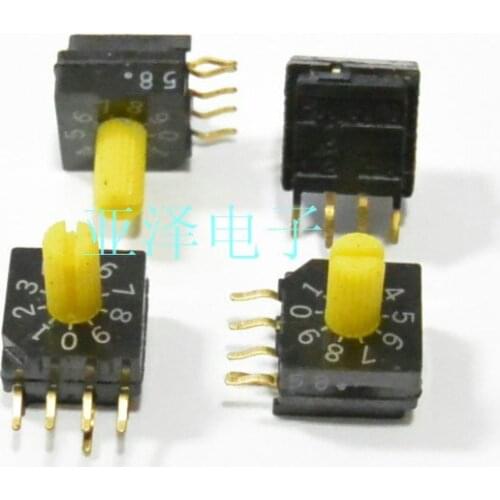 Rotary Encoding DIP Switch for 0-9 / 10 Gear 1248Cfree shippping