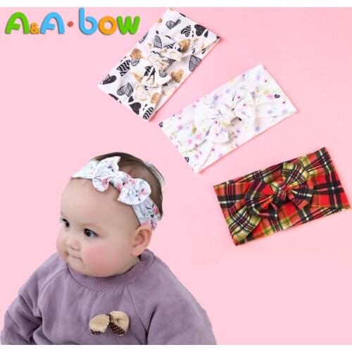 1pcs Classic Red Plaid Baby Headband Girl Children Turban Lovely Pink Headwear for Newborn Party Baby Hair Accessories 4 Colors