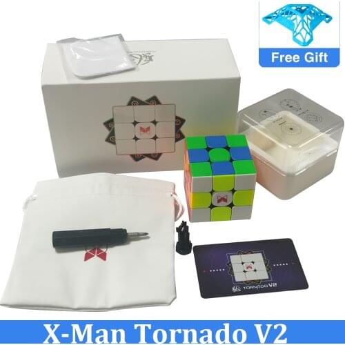 QiYi X-Man Tornado V2 M 3x3x3 Magnetic Speed Cube Professional Magic Cube Puzzle Magnets Adjustable Toys for Children