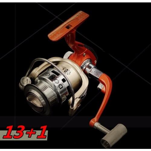 Fishing Reels 13+1BB Metal spool for fish feeder baitcasting reel spinning reels for rod Carp Big Trolling Fishing Reels