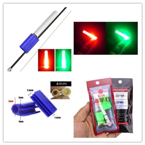 Fishing Fluorescent Lightstick float dark glow stick night Float Rod Light fishing tackle rod diameter