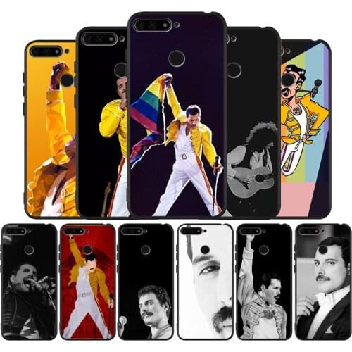 Queen Freddie Mercury black Silicone Phone Case For Huawei honor 30 20 Pro 8 8X 9 10 20 Lite Mate 10 20 30 Lite Pro cover