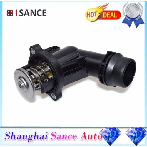 ISANCE Thermostat & Housing Cooling Coolant 11531436042 For BMW E36 E46 3 Series 316 318 Z3 1998 1999 2000 2001 2002 2003-2005