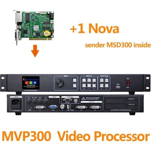 Indoor outdoor led panel video wall processor MVP300 with nova msd300 sending card like kystar ks600 video controller