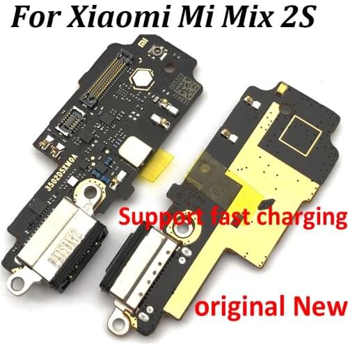 100% Original USB Charger Dock Connector Charging Port Microphone Flex Cable For Xiaomi Mix 2S Mix2S Replacement Parts