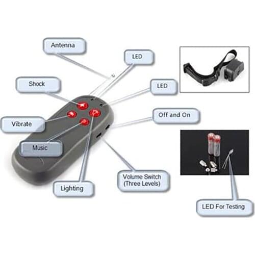 100PCS Trainer Enhanced version of remote control vibration electric shock bark stopper Wireless remote control dog trainer 4 in