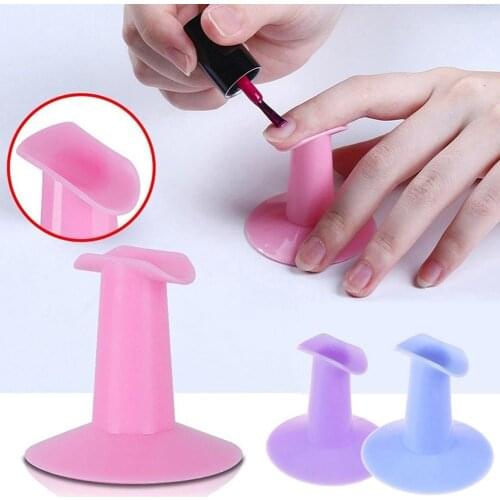 2Pcs/Lot Nail Art Pink Finger Support Stand Rest Holder For Gel Polish 3D Flower Painting Drawing Coating Pro Salon Accessories