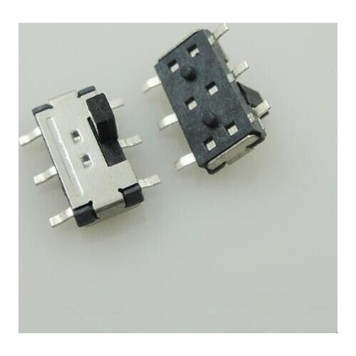 20pcs/lot Toggle Switch MSS-22C02 (2P2T) 6 pin SMD Toggle Switch