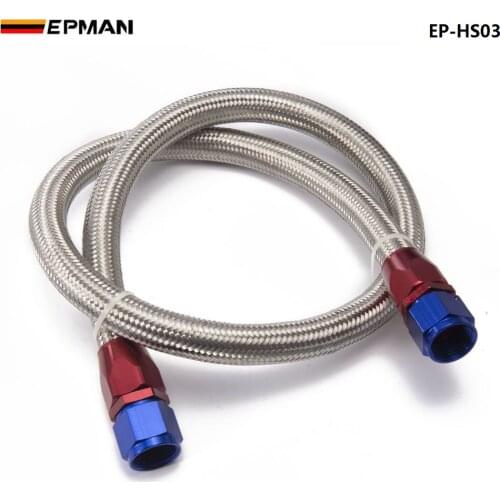 2013 AN8-0 Universal fuel / Oil hose Kit Stainless Steel Braided hose 1meter w/ fitting TK-HS03