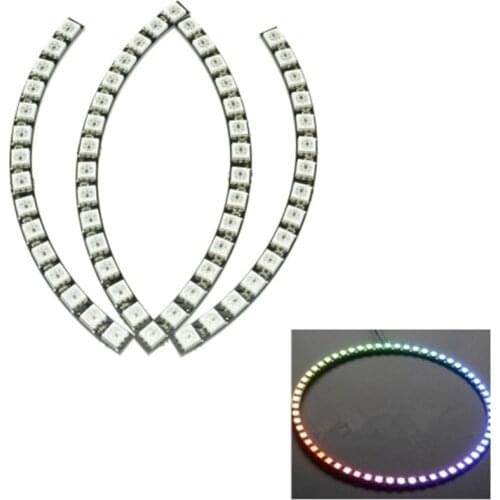 60 64 Bit WS2812 module 5050 RGB LED full-color built-in driving LED Ring Light with Integrated Drivers DC 5V for Arduino