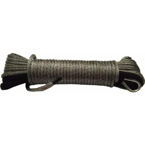 Free Shipping Synthetic Winch Rope Black 5mm*15m ATV Winch Line Off Road Rope