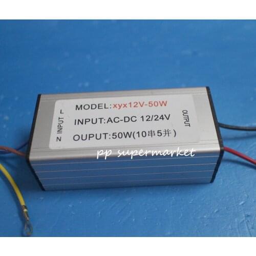 DC12V-24V 50W High Power LED Waterproof Driver Constant Current 1500mA 30-36V