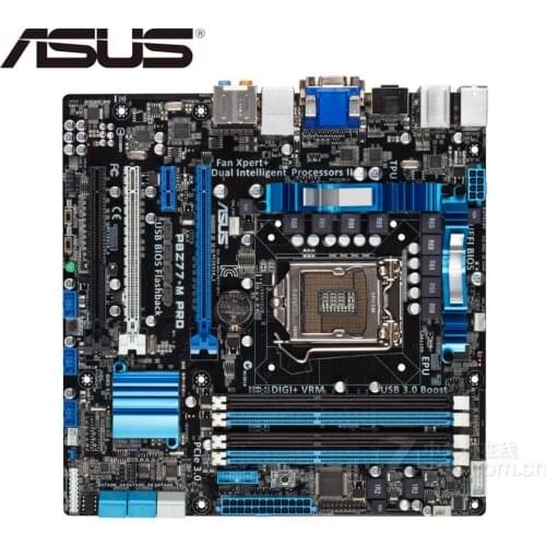 For ASUS P8Z77-M PRO original motherboard DDR3 LGA 1155 USB2.0 USB3.0 SATA III HDMI 32GB Z77 Desktop Motherboard sales pc