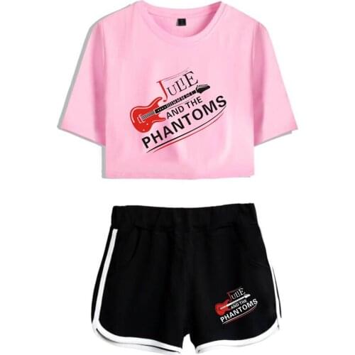 Julie And The Phantoms T shirt + Short Pants Women Short Tshirt +Shorts Summer Casual Girls Shorts Suit Fitness Clothes Cotton