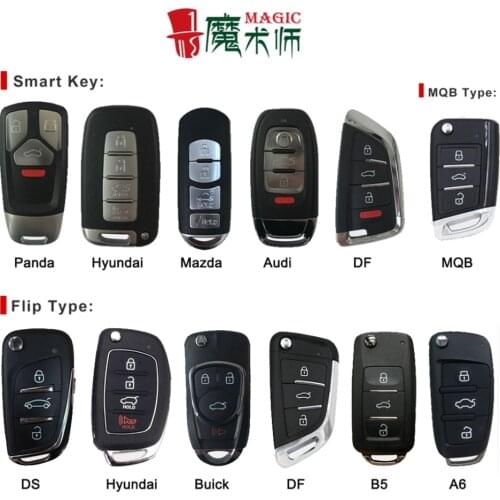 JMD Magic Remote B5 DS DF A6 Folding Style Multifunction Remote JMD 4 in 1 Garage Door Car Key Control,JMD MQB Panda Smart key