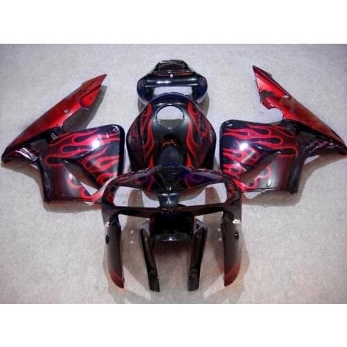 Injection mold Fairing kit for CBR600RR F5 05 06 CBR 600RR 2005 2006 CBR600 Red flames black Fairings set+gifts HG23