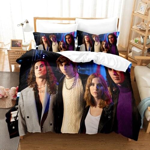 Maneskin Bedding Set Single Twin Full Queen King Size Stars Maneskin Bed Set Childrens Kid Bedroom Duvetcover Sets 3D Print 013