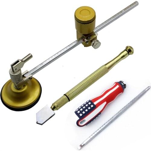 Circular Glass Cutter Adjustable Circle Cutting Tool Set 40cm Diameter