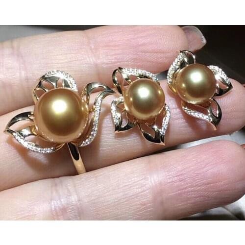 925 Sterling Silver Gorgeous Ring Earrings Set Mountings Findings Beautiful Jewelry Set Parts Fittings Womens Accessories