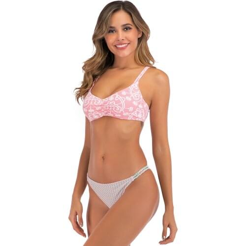 2021 New Bikini Strap Cross Split Swimsuit Womens Sexy Swimsuit Swimsuit Girl